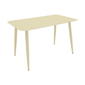 Heven Vista table and chairs set, set of 7 pieces, champagne color, aluminum 120x70x72cm