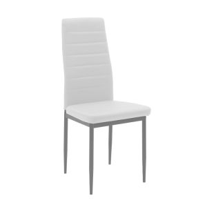 Table set with white Parker chairs and Titta glass table 120x70x75cm, set of 5 pieces