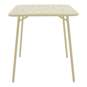 Set of 3 federal pieces Moraja, cream metal, 70x70x73cm