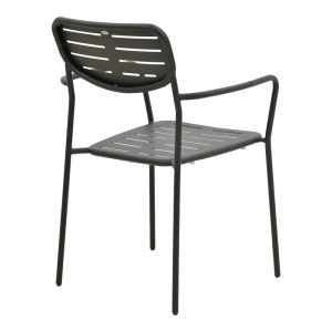 Moraja Deraby 3-piece set, black metal, 70x70x73cm