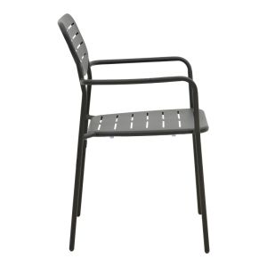 Moraja Deraby 5-piece set, black metal, 140x80x72 cm