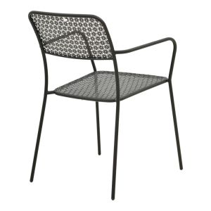 Moraja Federal 5-piece set, black metal, 140x80x72 cm