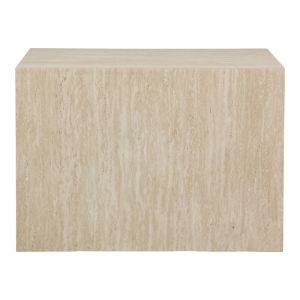 Set of 2 table supports Coffina MDF with travertine look