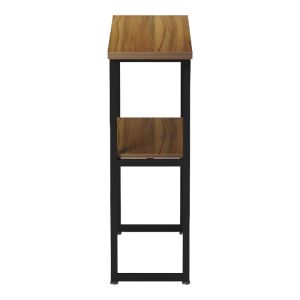 Конзола Solain орех-черен метал 79x29x85см