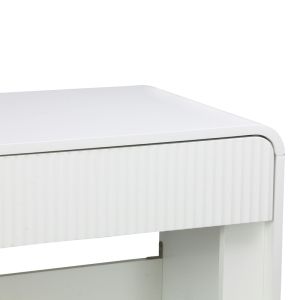 Zaplen MDF console table in white color 110x38x75cm