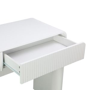 Zaplen MDF console table in white color 110x38x75cm