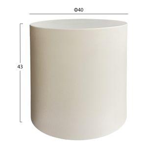 Round garden coffee table Kyoko HM6592.02 beige fiber cement Φ40X43 cm.
