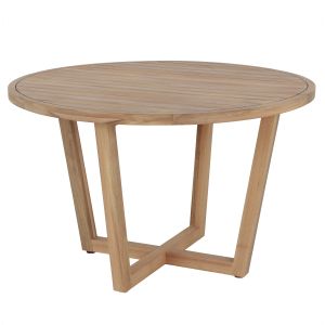 Round dining table Paraiso HM6245 acacia wood in natural color Φ120X75 cm.