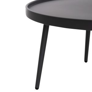 Round coffee table Teroc HM6434.01 aluminum in gray Φ70X44HCM