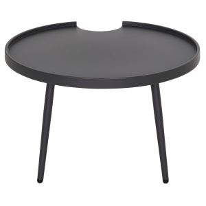 Round coffee table Teroc HM6434.01 aluminum in gray Φ70X44HCM