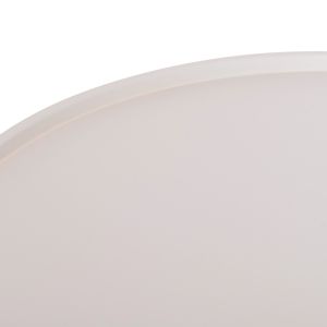 Round coffee table Teroc HM6434.02 aluminum in white Φ70X44HCM