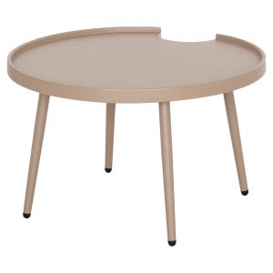 Round coffee table Teroc HM6434.03 aluminum cappuccino Φ70X44HCM