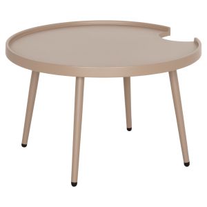 Round coffee table Teroc HM6434.03 aluminum cappuccino Φ70X44HCM