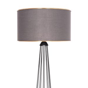 Lamp Hue HM7581.11 metal pole and shade in gray Φ38X144 cm.