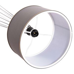 Lamp Hue HM7581.11 metal pole and shade in gray Φ38X144 cm.