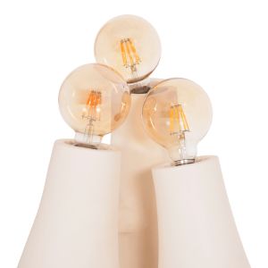 Trilux HM4700.02 terracotta lamp in the color of insensitive WHITE--[E27X3]-45X45X50ВСМ.
