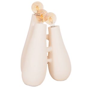 Trilux HM4700.02 terracotta lamp in the color of insensitive WHITE--[E27X3]-45X45X50ВСМ.
