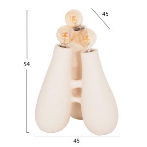 Trilux HM4700.02 terracotta lamp in the color of insensitive WHITE--[E27X3]-45X45X50ВСМ.