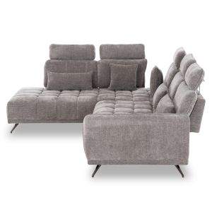 Left corner 5-seater sofa Myron SM3318.01L gray payment 290X110-225X110H