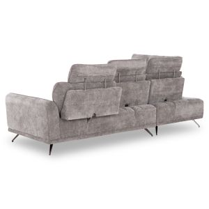 Left corner 5-seater sofa Myron SM3318.01L gray payment 290X110-225X110H