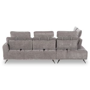 Left corner 5-seater sofa Myron SM3318.01L gray payment 290X110-225X110H