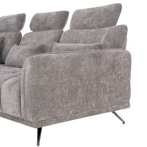 Left corner 5-seater sofa Myron SM3318.01L gray payment 290X110-225X110H