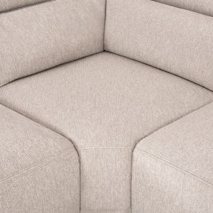Left corner 5-seater sofa with adjustable backrest Lunaris SM3316.02L ecru fabric 307X267X94V
