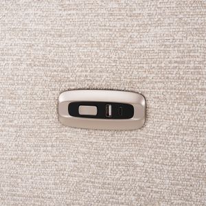 Left corner 5-seater sofa with adjustable backrest Lunaris SM3316.02L ecru fabric 307X267X94V