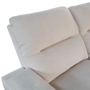 LEFT CORNER SOFA SYNTHIA HM3308.01L WITH STORAGE - BEIGE FABRIC 246X159X97CM.