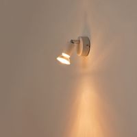 Метален подвижен точков прожектор 1XGU10 Max 7W 70X70X105MM бял Arte Illumina Vorras