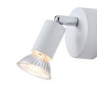 Метален подвижен точков прожектор 1XGU10 Max 7W 70X70X105MM бял Arte Illumina Vorras