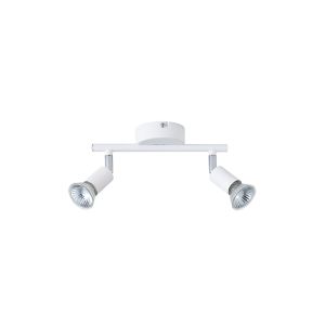 Метален подвижен точков прожектор 2XGU10 Max 7W 220X80X125MM бял Arte Illumina Vorras