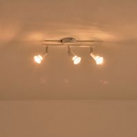 Метален подвижен точков прожектор 3 светлини 2XGU10 Max 7W 300X80X125MM бял Arte Illumina Vorras
