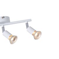 Метален подвижен точков прожектор 3 светлини 2XGU10 Max 7W 300X80X125MM бял Arte Illumina Vorras