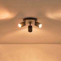 Метален точка 3LIGHT 3XGU10 Max 7W Ø180X135MM черен Arte Illumina Olymp