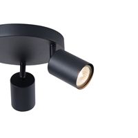 Метален точка 3LIGHT 3XGU10 Max 7W Ø180X135MM черен Arte Illumina Olymp