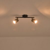 Метален точков прожектор 2XGU10 Max 7W 300X130 мм черен Arte Illumina Olymp