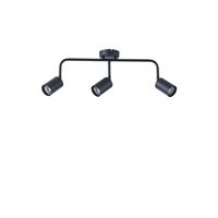 Метален точков прожектор 3 лампи 3XGU10 Max 7W 500X230 мм черен Arte Illumina Olymp