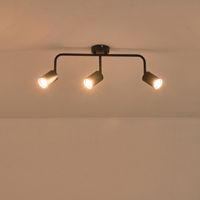 Метален точков прожектор 3 лампи 3XGU10 Max 7W 500X230 мм черен Arte Illumina Olymp