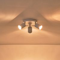 Метален точков прожектор 3XGU10 Max 7W Ø180X135MM бял Arte Illumina Olymp