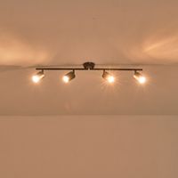 Метален точков прожектор 4LIGHT 4XGU10 Max 7W 790X165MM черен Arte Illumina Olymp