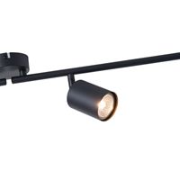 Метален точков прожектор 4LIGHT 4XGU10 Max 7W 790X165MM черен Arte Illumina Olymp