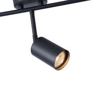 Метален точков прожектор 5 лампи 5XGU10 Max 7W 800X230 мм черен Arte Illumina Olymp