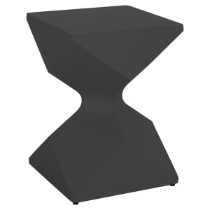 Low side table Zander SM6494.01 gray aluminum 32X32X45 cm.