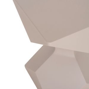 Low side table Zander SM6494.04 beige aluminum 32X32X45 cm.