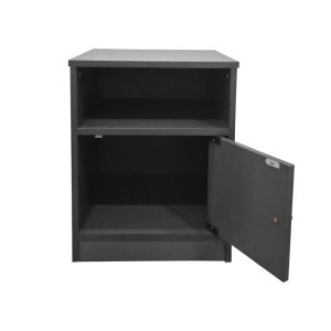 Bedside table Lenea anthracite 40x40x50cm