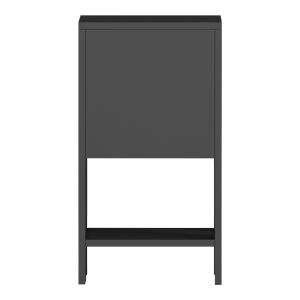 Bedside table Reppo black 30x30x55cm