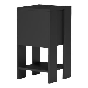 Bedside table Reppo black 30x30x55cm