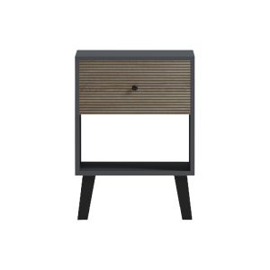 Tuscany bedside table, sonoma-anthracite color, 40x40x55cm