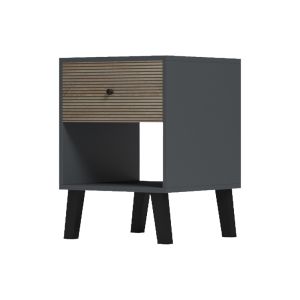 Tuscany bedside table, sonoma-anthracite color, 40x40x55cm